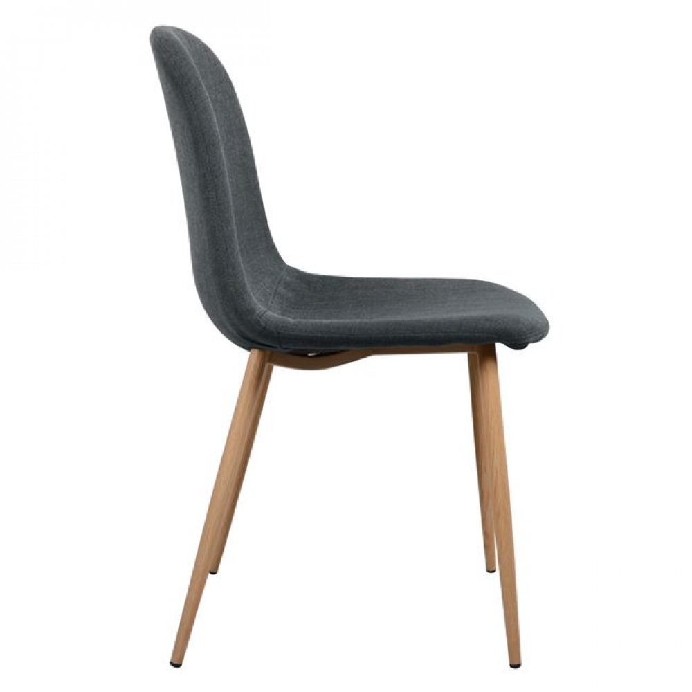 Καρέκλα "LEONARDO" μεταλλική/υφασμάτινη σε χρώμα γκρι 45x54x84