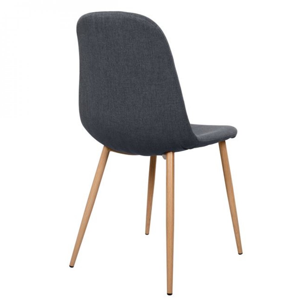 Καρέκλα "LEONARDO" μεταλλική/υφασμάτινη σε χρώμα γκρι 52x42x82
