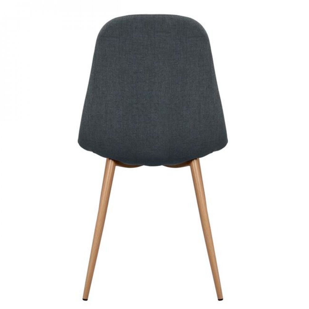 Καρέκλα "LEONARDO" μεταλλική/υφασμάτινη σε χρώμα γκρι 52x42x82