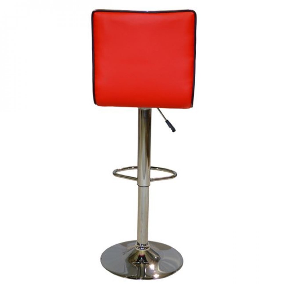 Σκαμπό μπαρ "NEXUS" μεταλλικό/PU σε κόκκινο χρώμα 40x38x115