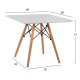 Τραπέζι "MINIMAL KID" από mdf σε χρώμα φυσικό/λευκό 60x60x51