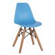 Καρέκλα παιδική "TWIST KID" από PP σε χρώμα φυσικό/μπλε 30,5x33x59