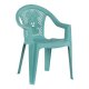 Καρέκλα παιδική από PP σε χρώμα γαλάζιο 37,5x35x53,5