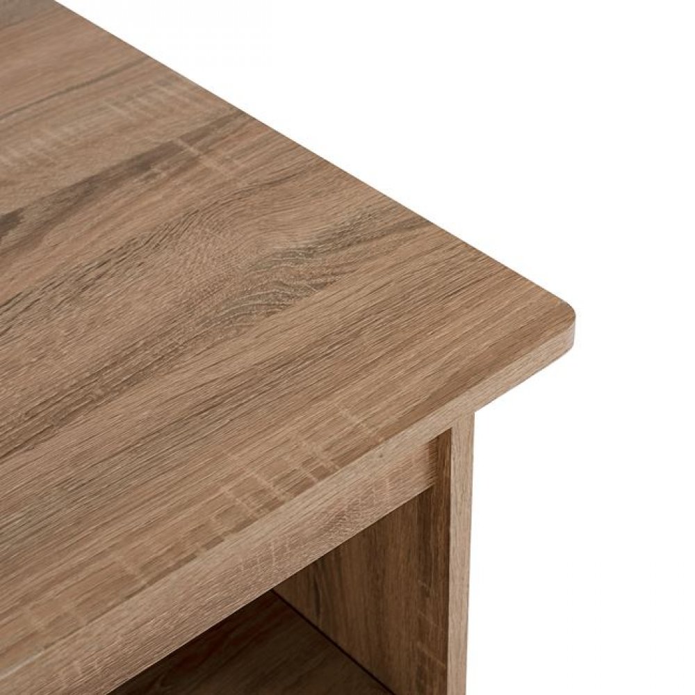 Γραφείο με τροχήλατη συρταριέρα σε χρώμα σονόμα 150x71x74,5