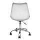 Καρέκλα γραφείου "VEGAS" από pp-pu σε λευκό χρώμα 48x56x95