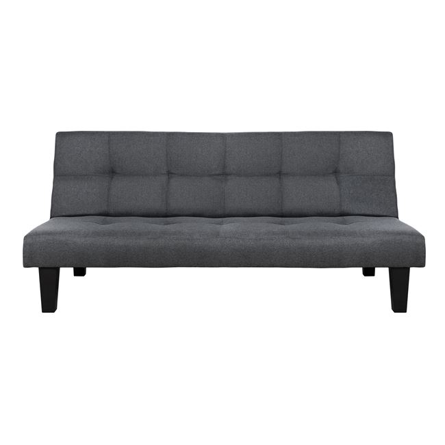 Καναπές κρεβάτι από ύφασμα σε χρώμα γκρι/ανθρακί 180x82,5x78