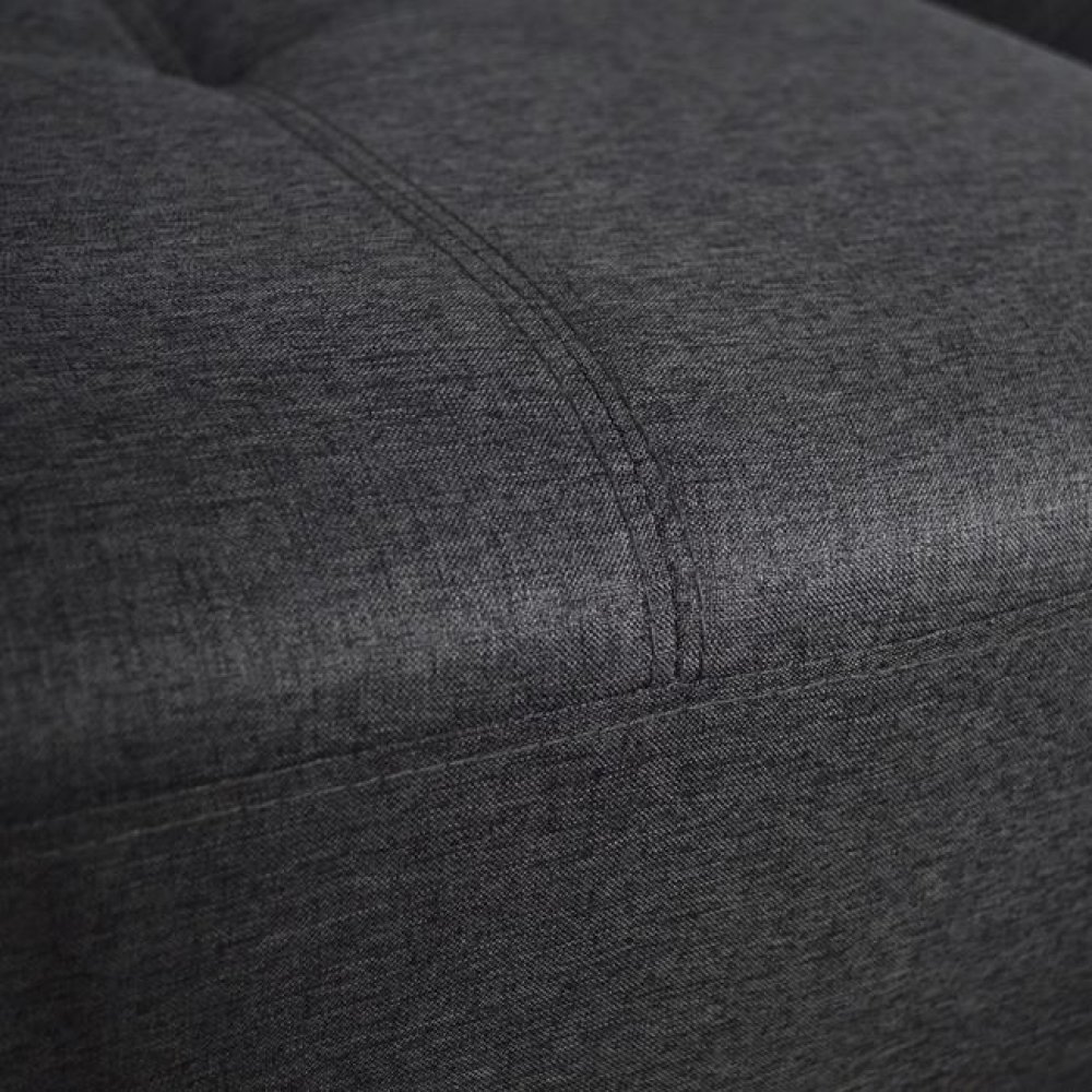 Καναπές γωνία από ύφασμα σε χρώμα γκρι 205x145x87