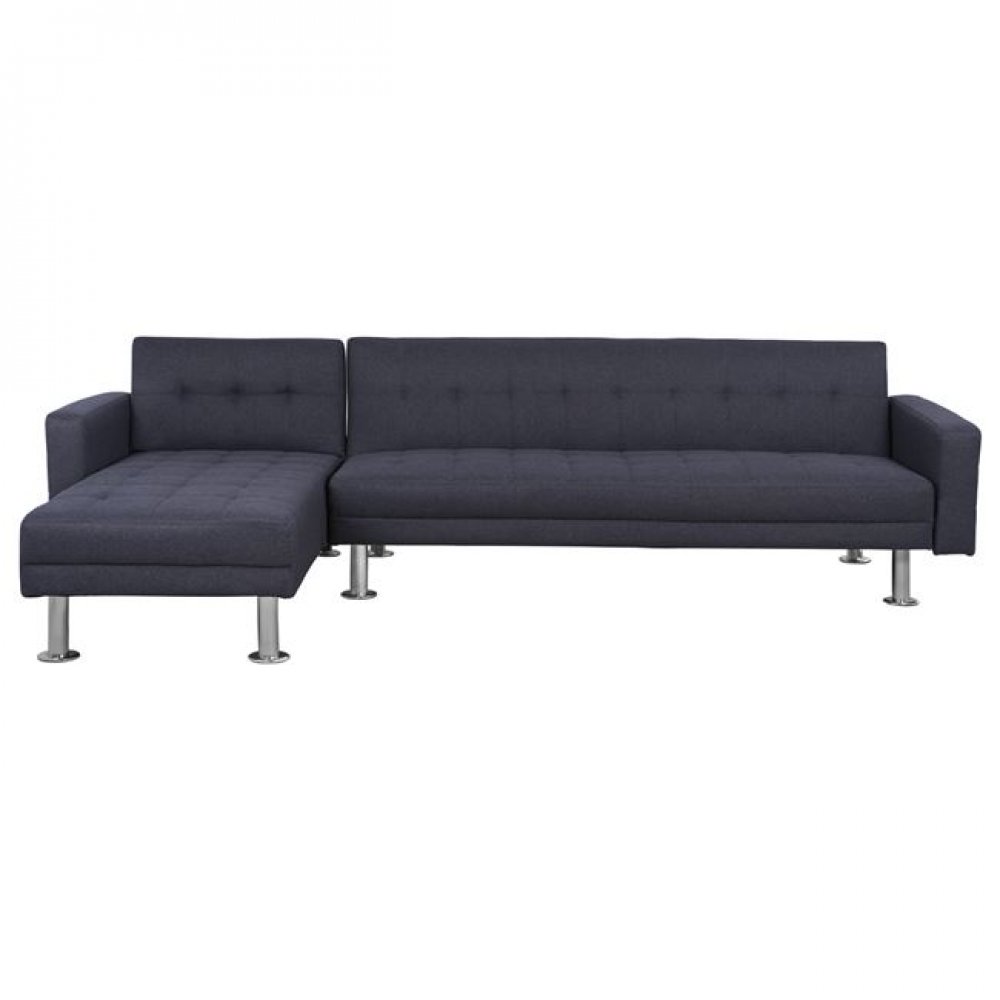 Καναπές γωνία "HOLDEN" από ύφασμα σε χρώμα γκρι 265x151x78