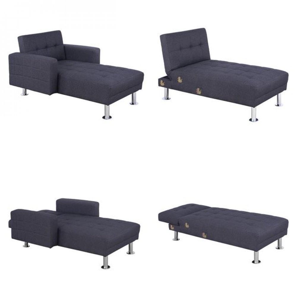 Καναπές γωνία "HOLDEN" από ύφασμα σε χρώμα γκρι 265x151x78