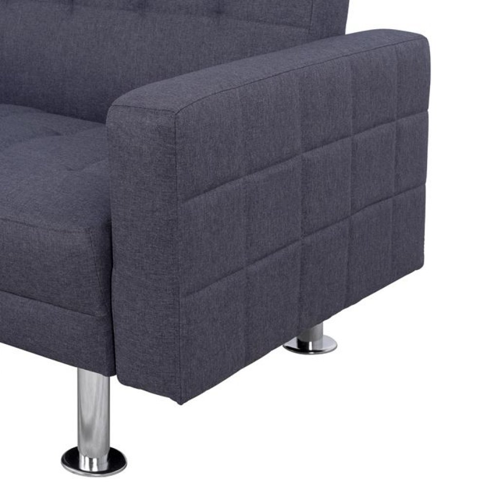 Καναπές γωνία "HOLDEN" από ύφασμα σε χρώμα γκρι 265x151x78