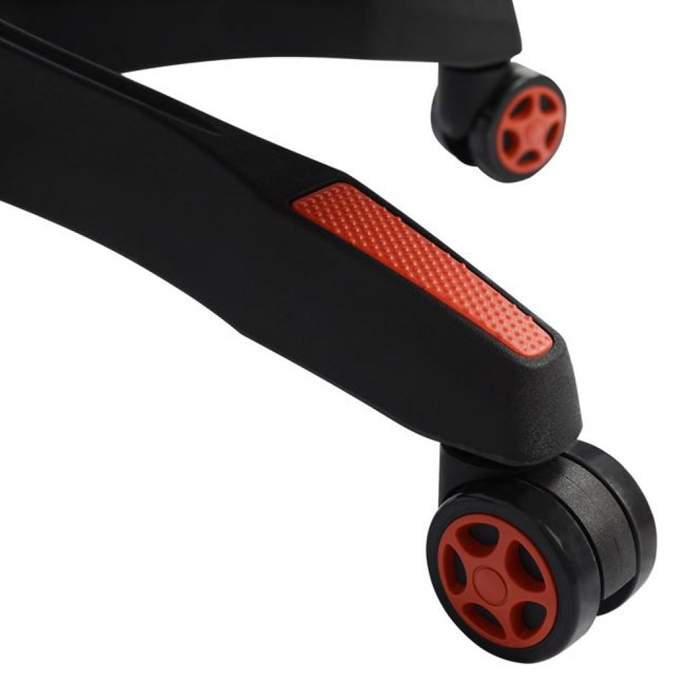 Πολυθρόνα εργασίας "SPEED" από PU σε χρώμα μαύρο/κόκκινο 68,5x71,5x133,5