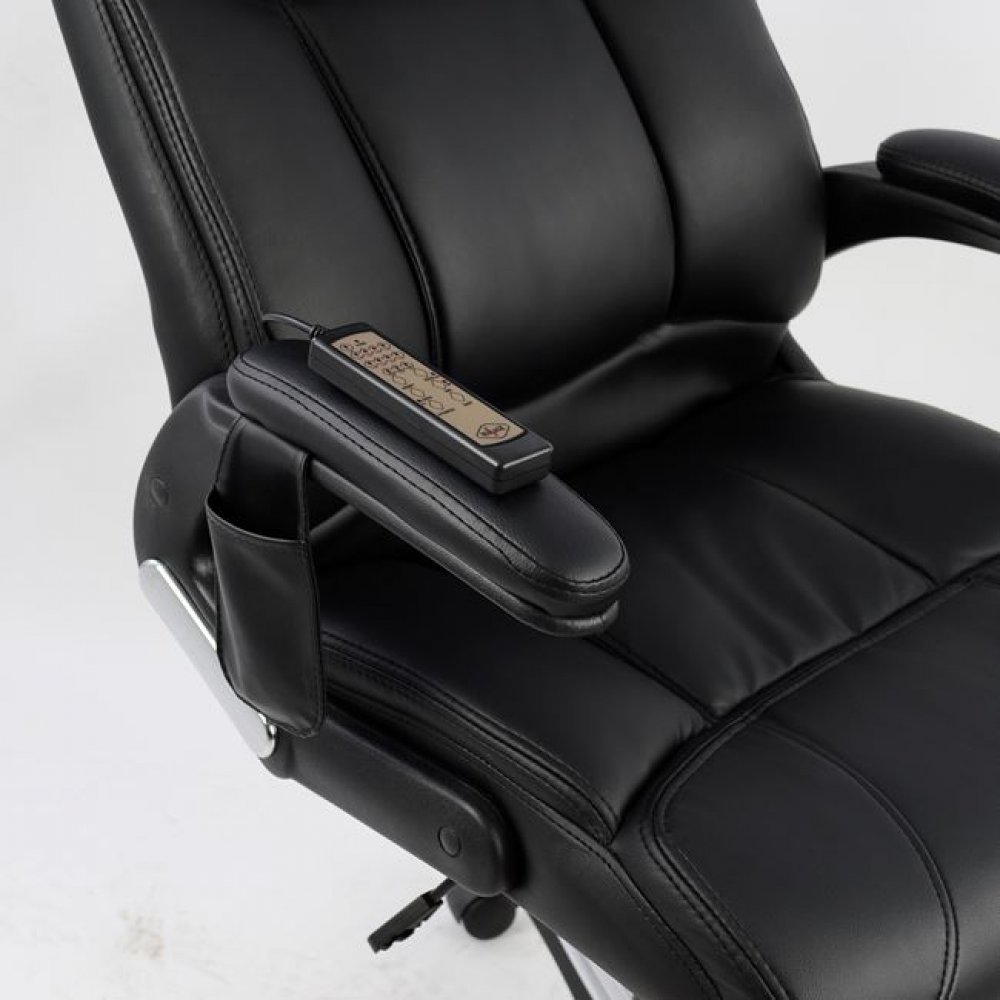 Πολυθρόνα διευθυντή "MASSAGE" από PU σε χρώμα μαύρο 65x80x125