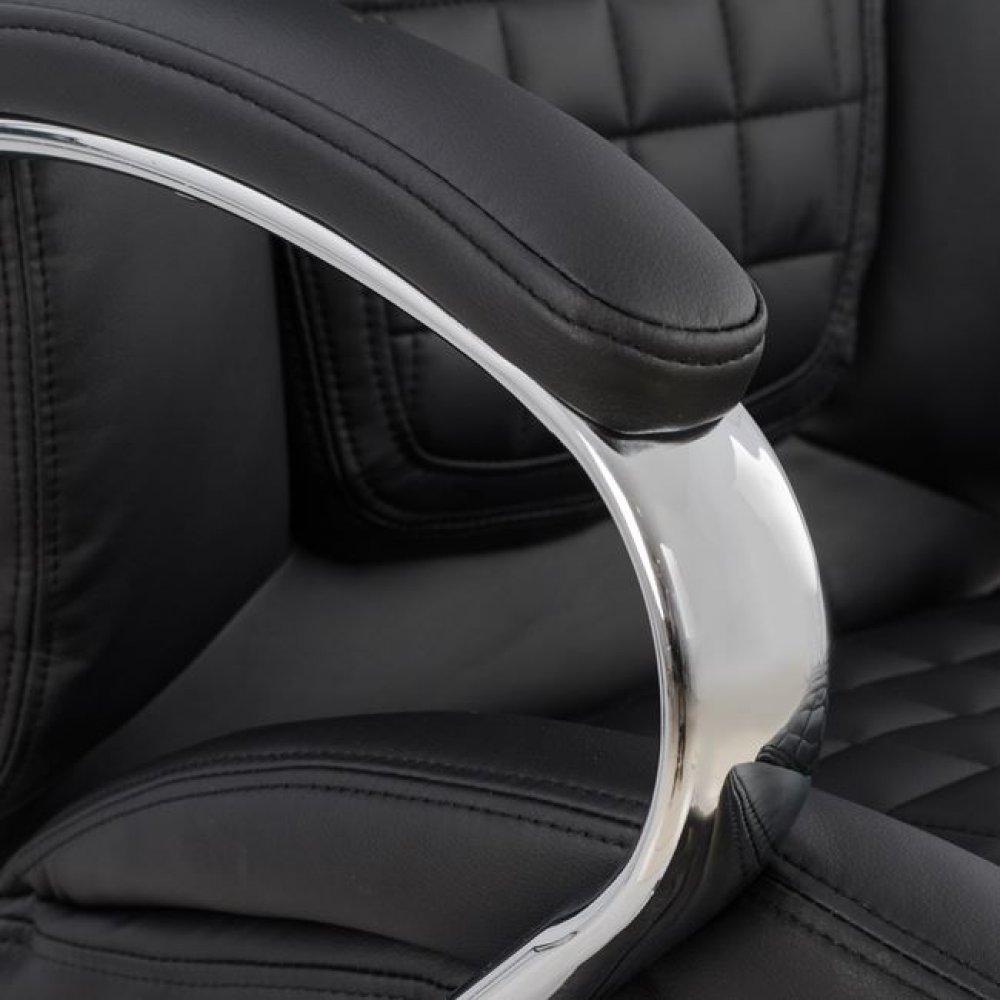 Πολυθρόνα διευθυντή από PU σε χρώμα μαύρο 65x80x127