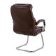 Πολυθρόνα επισκέπτη από PU σε χρώμα καφέ 65x52x105
