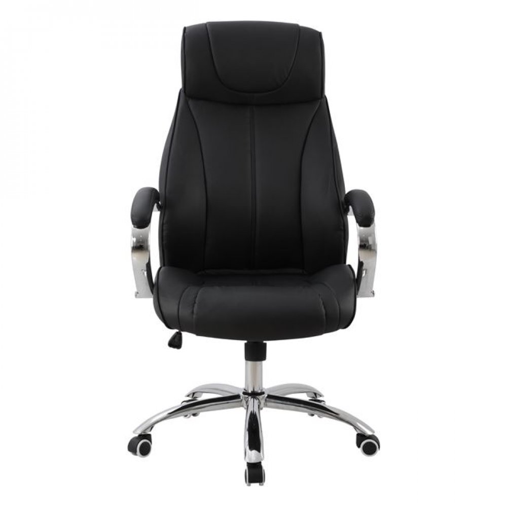 Πολυθρόνα διευθυντή από PU σε χρώμα μαύρο 64x83x126