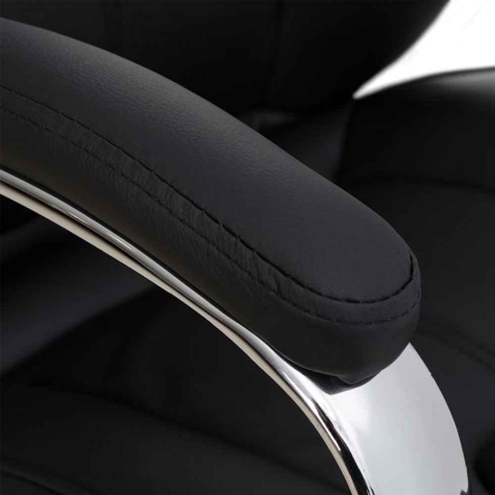 Πολυθρόνα διευθυντή από PU σε χρώμα μαύρο 64x83x126