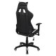 Πολυθρόνα εργασίας "GAMING" από PU σε χρώμα μαύρο/λευκό 67x70x134