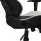Πολυθρόνα εργασίας "GAMING" από PU σε χρώμα μαύρο/λευκό 67x70x134
