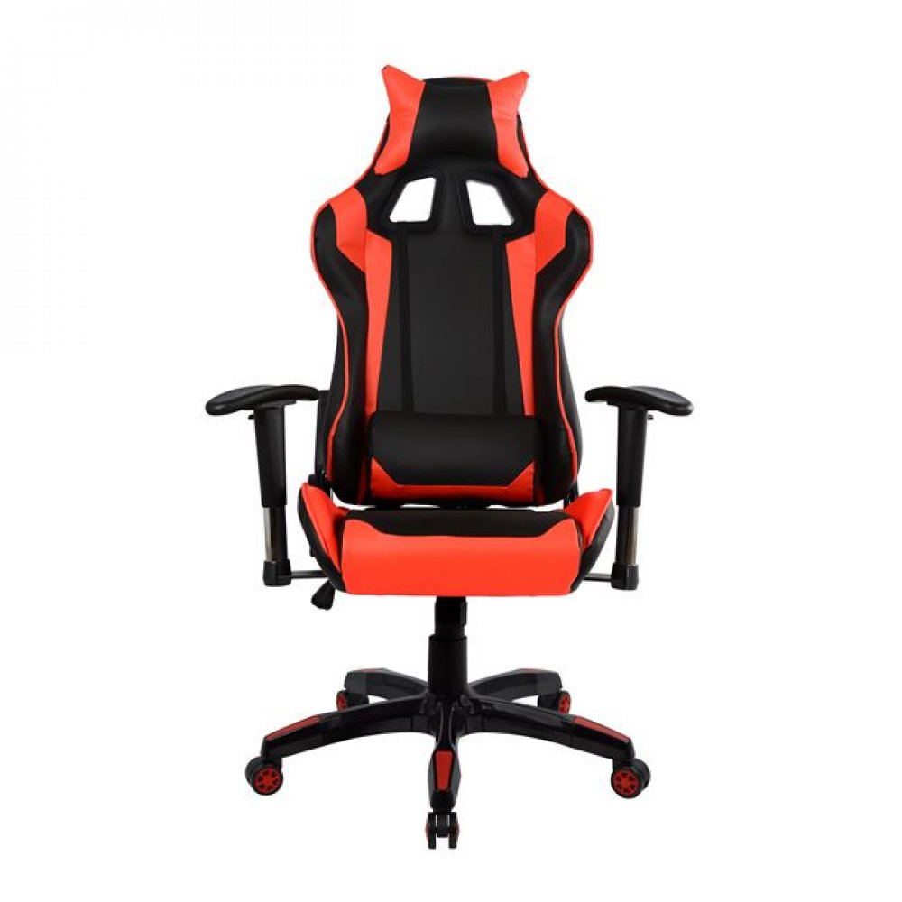Πολυθρόνα εργασίας GAMING από PU σε χρώμα μαύρο/κόκκινο 67x70x134