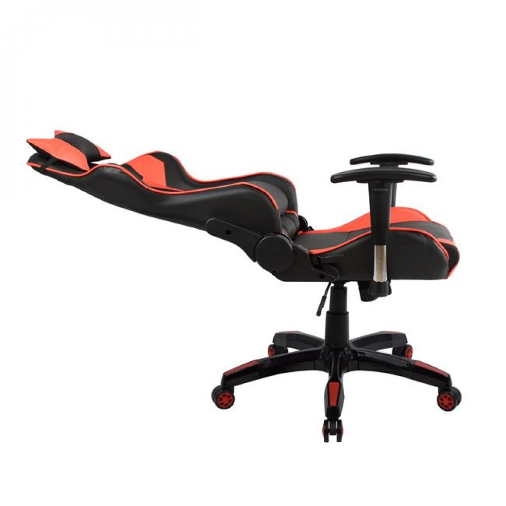 Πολυθρόνα εργασίας GAMING από PU σε χρώμα μαύρο/κόκκινο 67x70x134