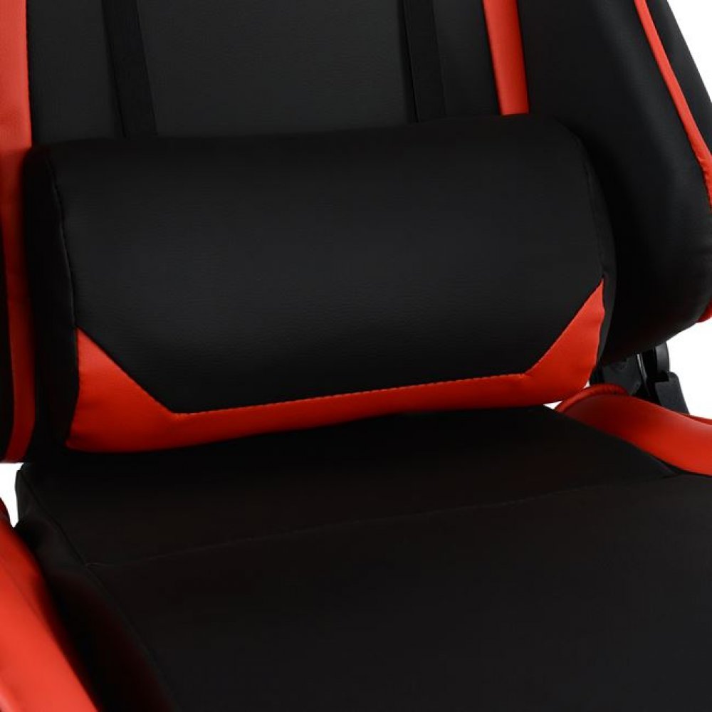 Πολυθρόνα εργασίας GAMING από PU σε χρώμα μαύρο/κόκκινο 67x70x134