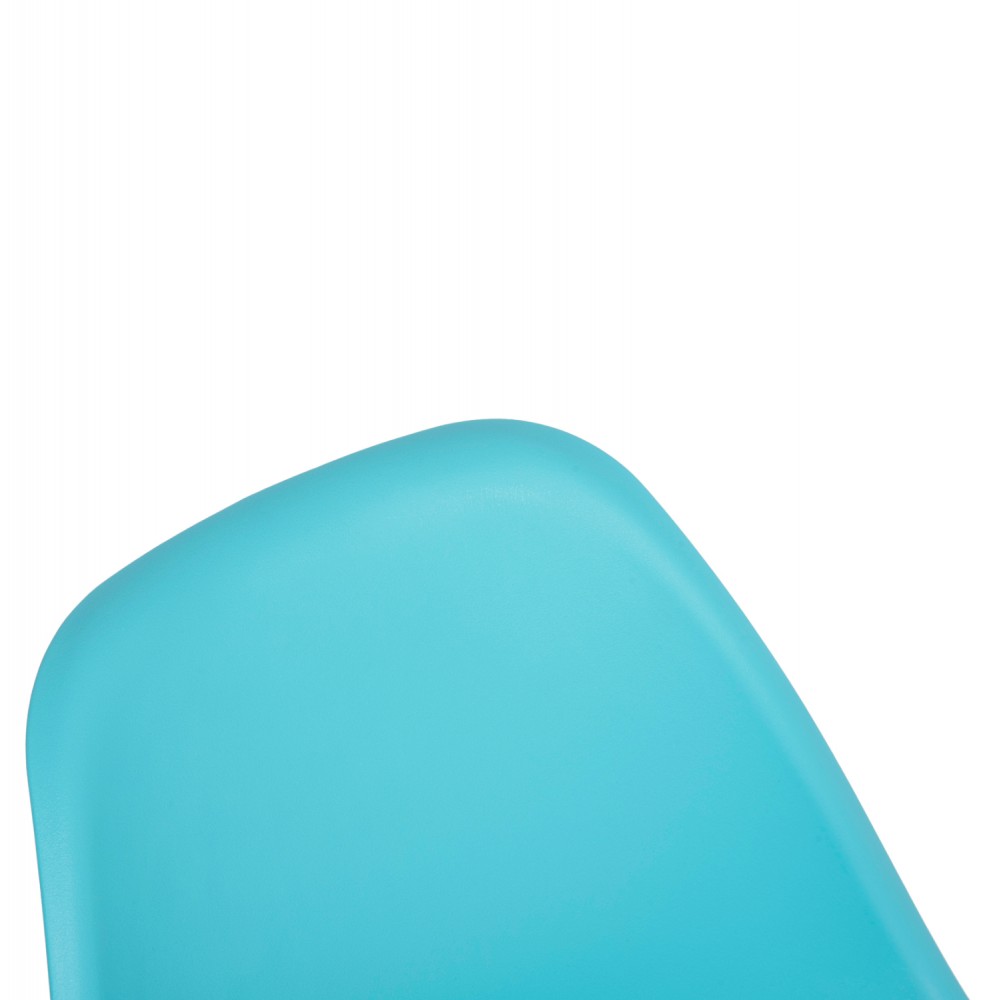 Καρέκλα "TWIST" από PP/ξύλο σε χρώμα τιρκουάζ 46x50x82