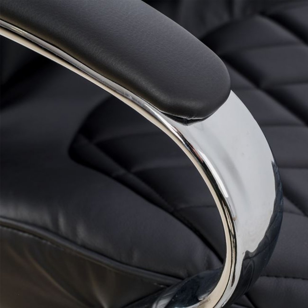 Πολυθρόνα διευθυντή από PU σε χρώμα μαύρο 62x80x125