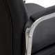 Πολυθρόνα διευθυντή από PU/μέταλλο σε χρώμα μαύρο 63x80x126