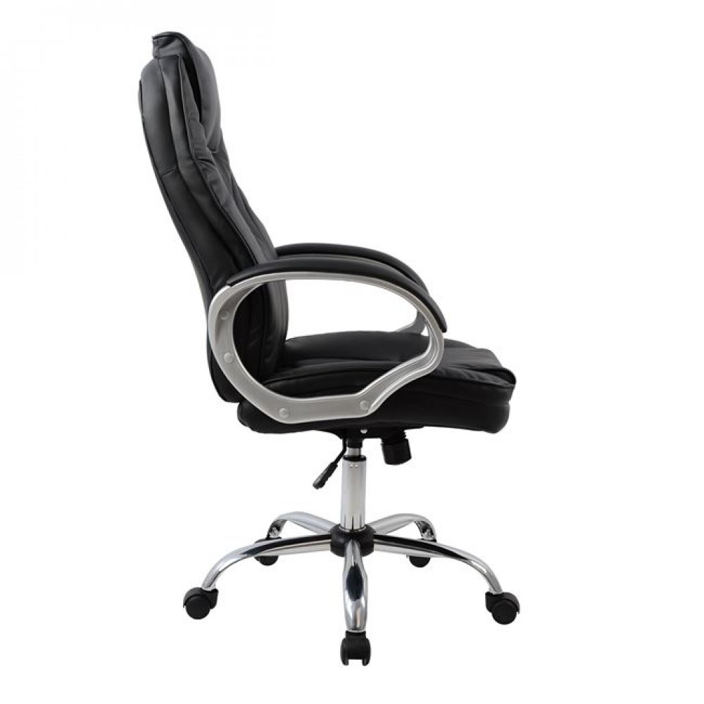 Πολυθρόνα διευθυντή από PU σε χρώμα μαύρο 65x71x116