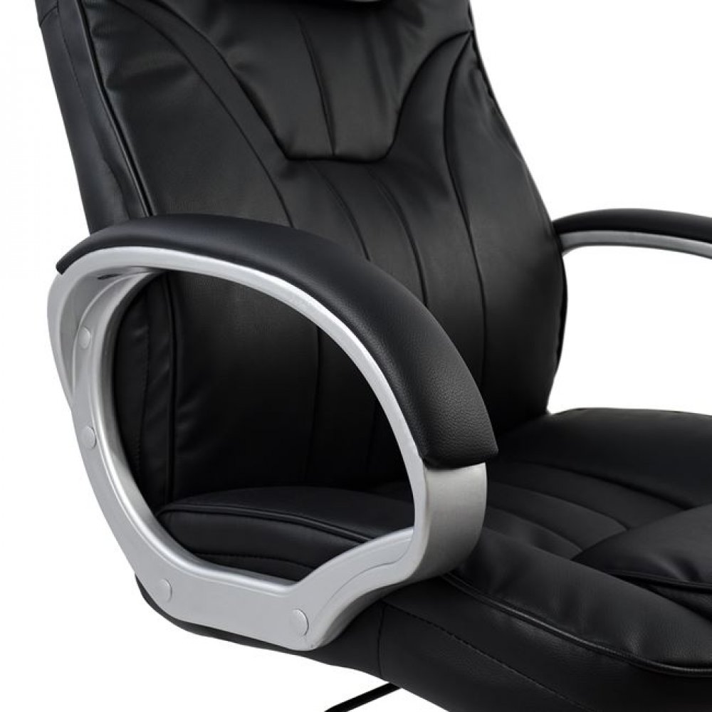 Πολυθρόνα διευθυντή από PU σε χρώμα μαύρο 65x71x116