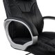 Πολυθρόνα διευθυντή από PU σε χρώμα μαύρο 65x71x116