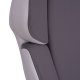 Πολυθρόνα επισκέπτη από ύφασμα/PP σε χρώμα γκρι/λευκό 63x64x107