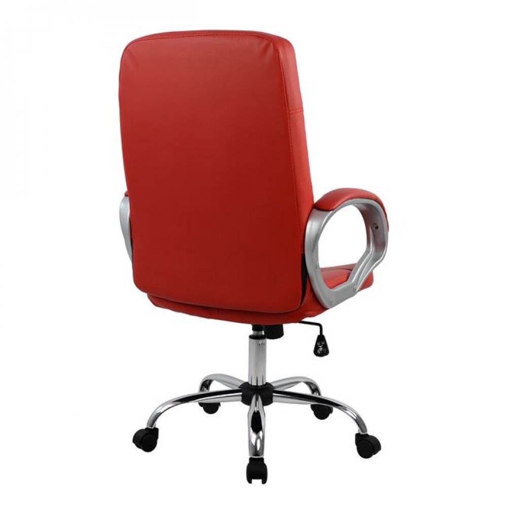 Πολυθρόνα διευθυντή από PU σε χρώμα κόκκινο 64x55x120