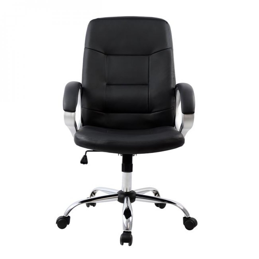 Πολυθρόνα διευθυντή από PU σε χρώμα μαύρο 64x55x120