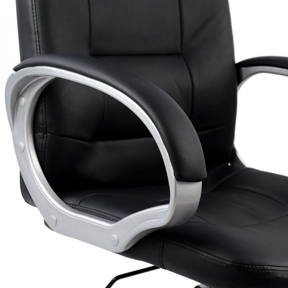Πολυθρόνα διευθυντή από PU σε χρώμα μαύρο 64x55x120