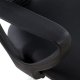 Πολυθρόνα εργασίας από PU σε χρώμα μαύρο 56,5x60x136