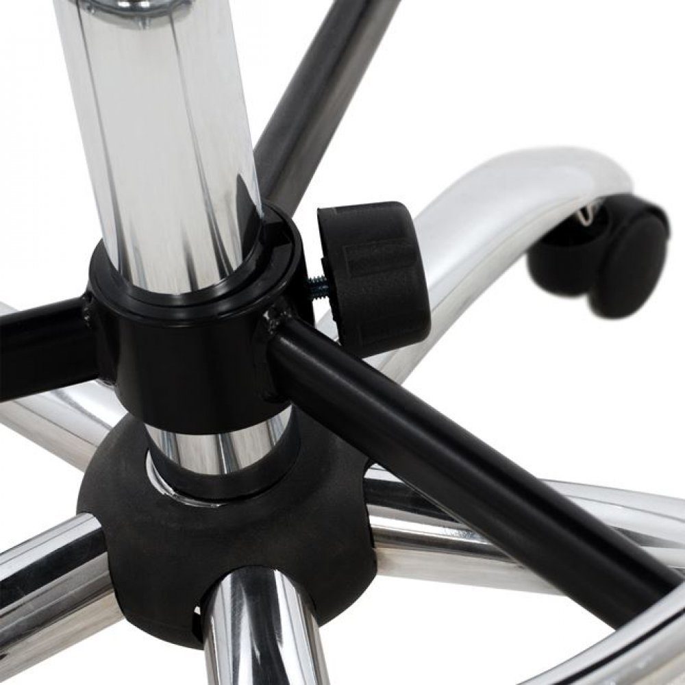 Πολυθρόνα εργασίας από PU σε χρώμα μαύρο 56,5x60x136