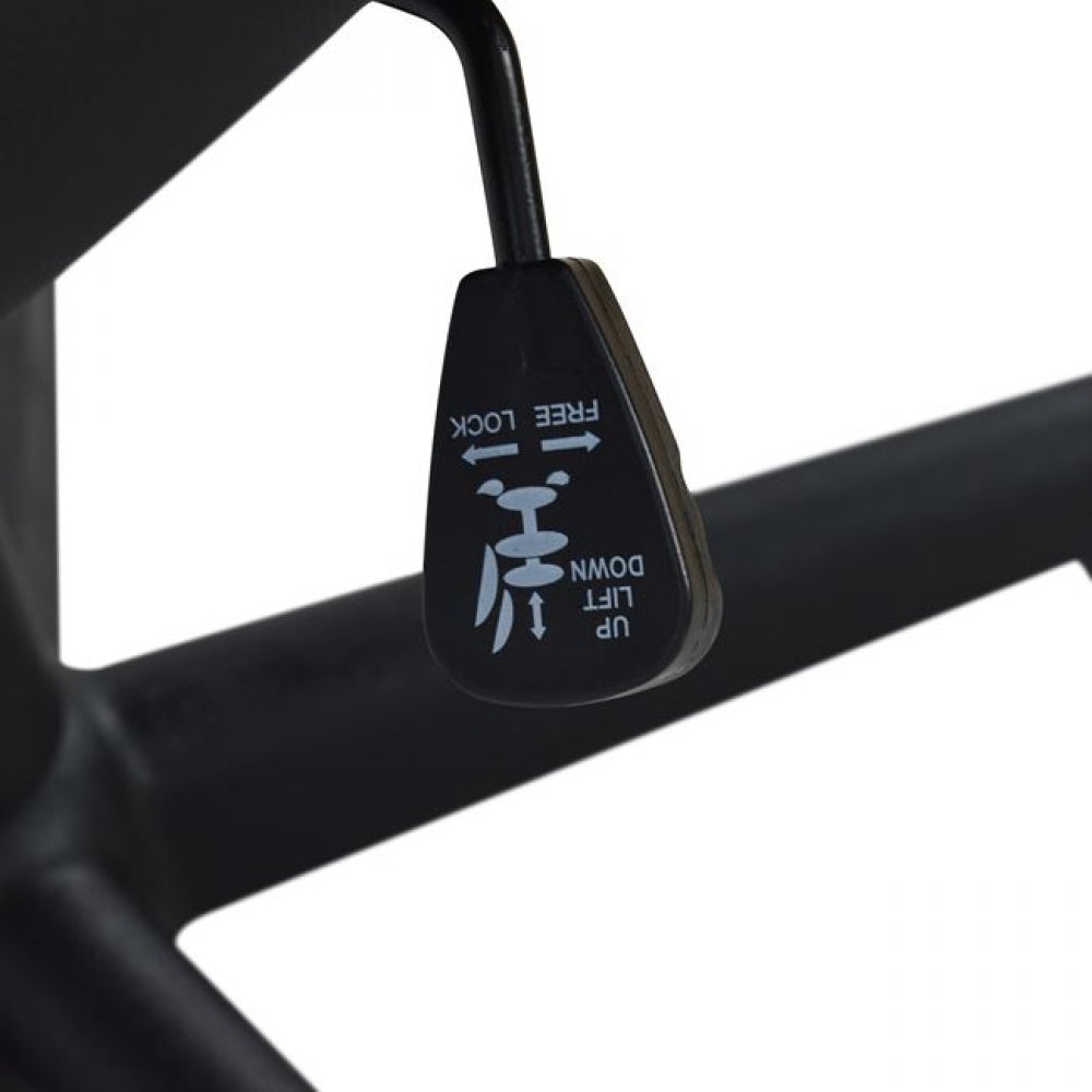 Πολυθρόνα εργασίας "BUCKET" από PU/ύφασμα σε χρώμα μαύρο/κόκκινο 65x70x119