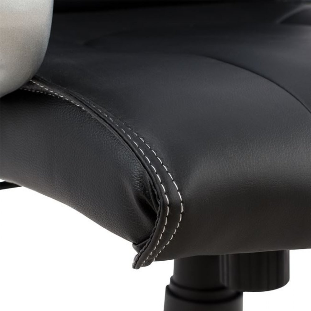 Πολυθρόνα διευθυντή από PU σε χρώμα μαύρο 50x69x118,5