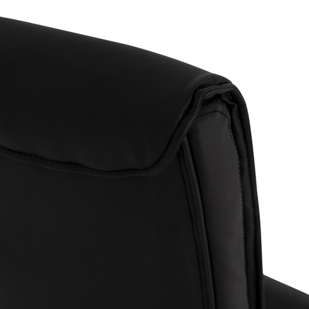 Πολυθρόνα επισκέπτη από PU σε χρώμα μαύρο 57x66,5x102