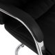 Πολυθρόνα επισκέπτη από PU σε χρώμα μαύρο 57x66,5x102