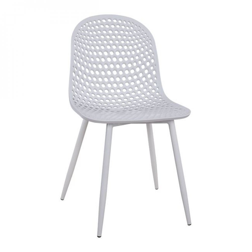 Καρέκλα "MILANA" από PP/μέταλλο σε χρώμα λευκό 45x51x84