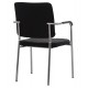 Καρέκλα επισκέπτη "QUESTA" από μέταλλο/PU σε χρώμα μαύρο 54x62x84