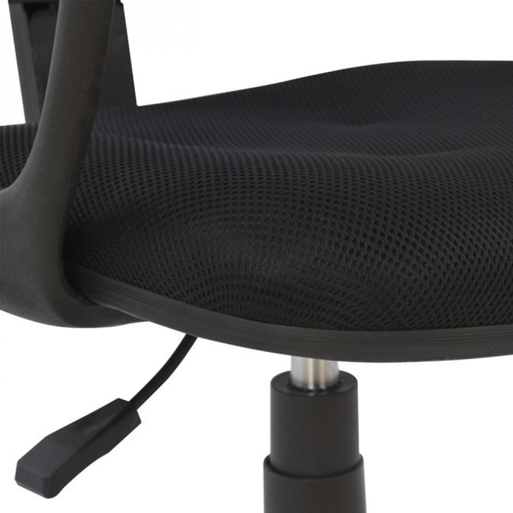 Καρέκλα γραφείου "SHANTE" από ύφασμα σε χρώμα μπλέ 56x53,5x100