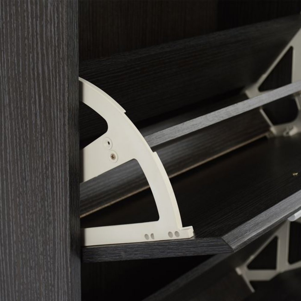 Παπουτσοθήκη τριών θέσεων σε χρώμα ζεμπράνο 62x24x110