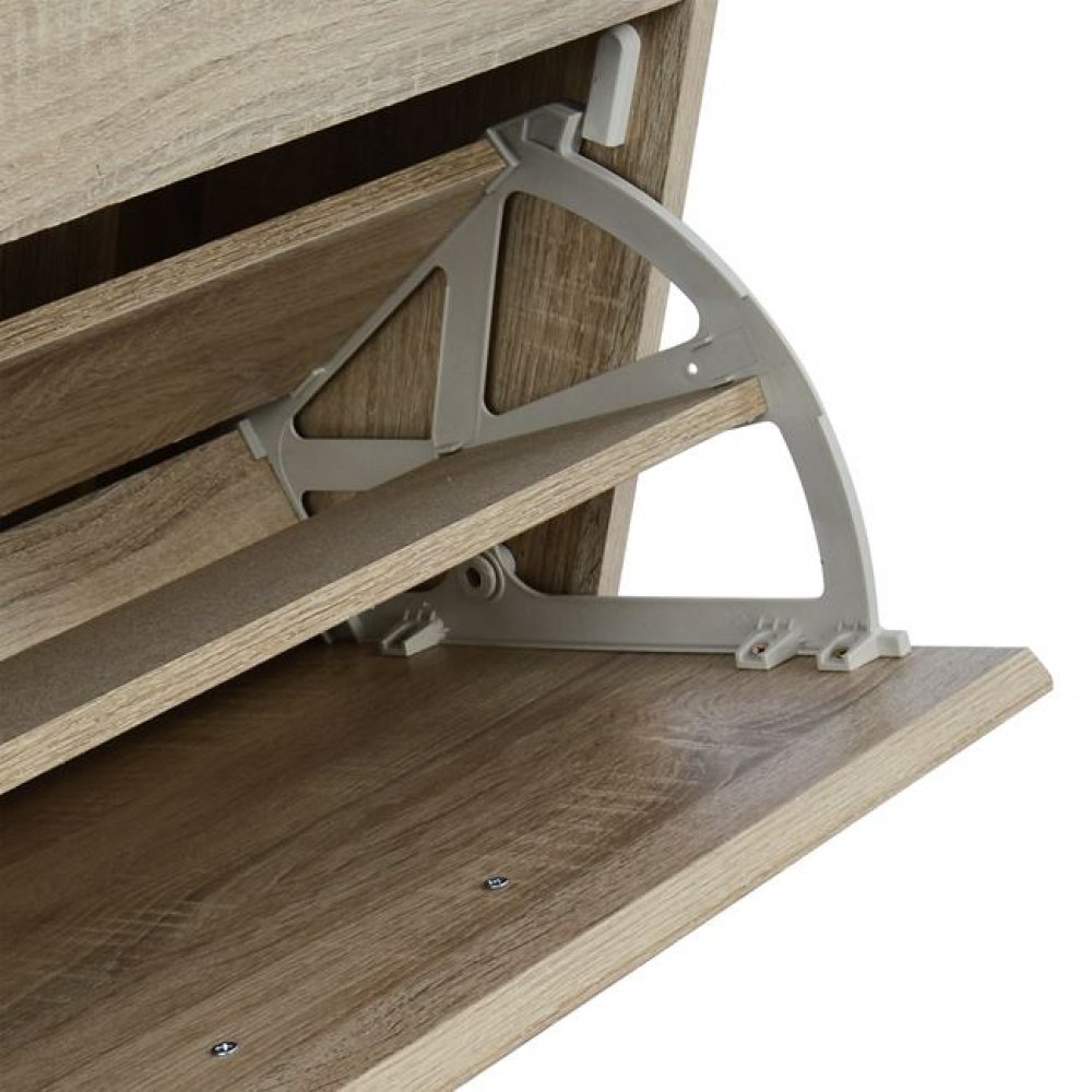 Παπουτσοθήκη "DAVINA" τριών θέσεων σε χρώμα σονόμα 62x24x110