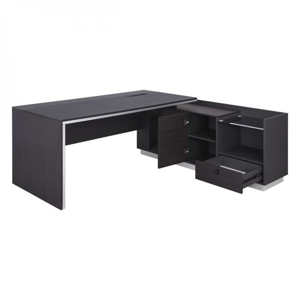 Γραφείο "ROSEWOOD" επαγγελματικό δεξιά γωνία σε χρώμα βέγγε 180x160x76