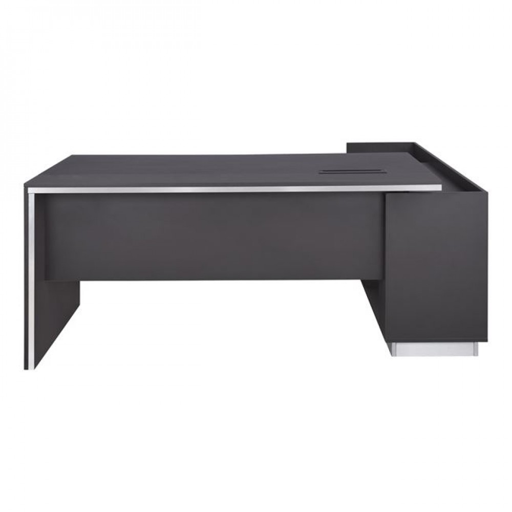 Γραφείο "ROSEWOOD" επαγγελματικό αριστερή γωνία σε χρώμα βέγγε 180x160x76