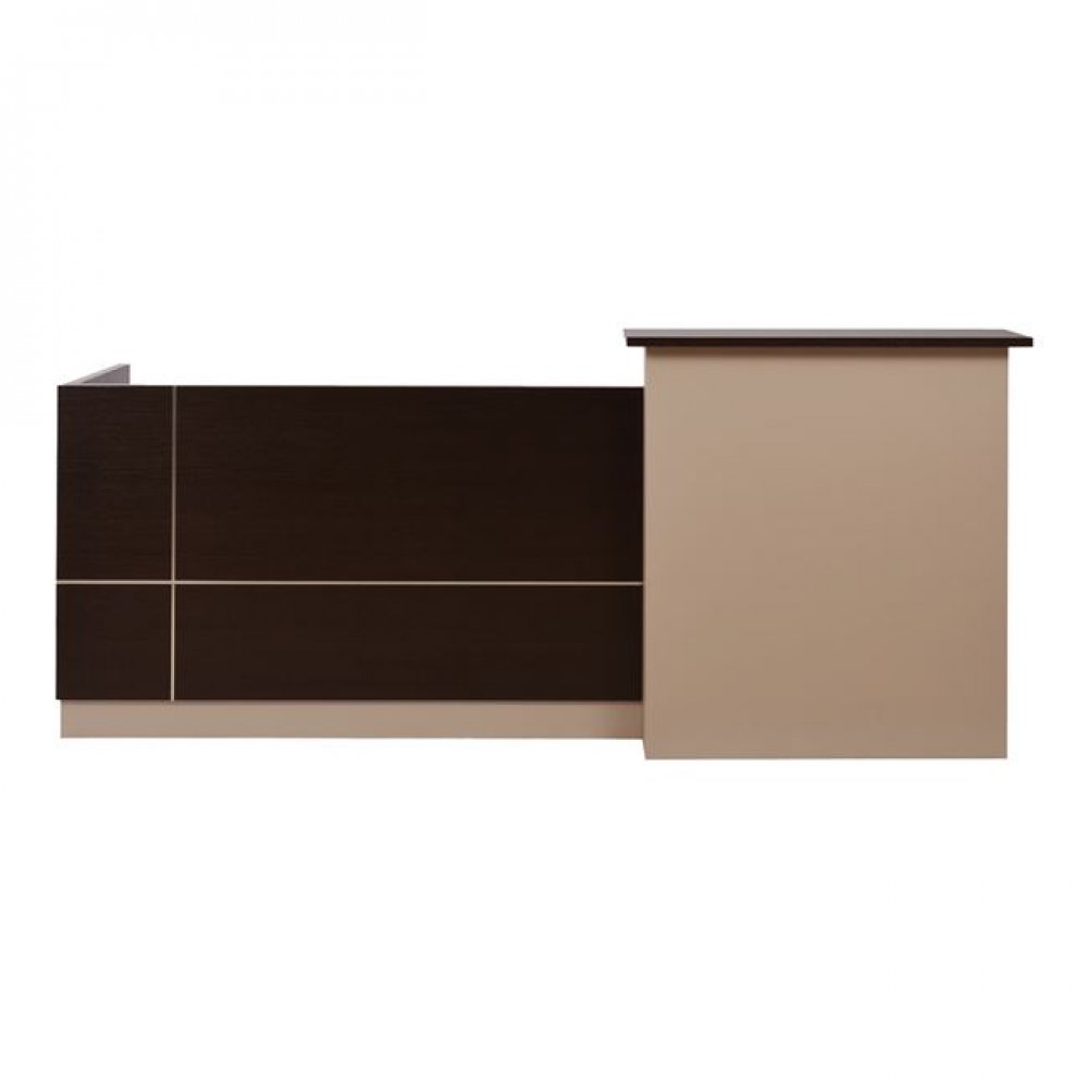 Γραφείο υποδοχής σε χρώμα μπεζ/βέγγε 240x82x105