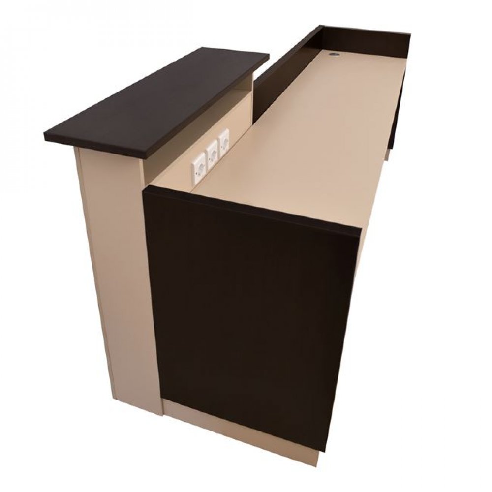 Γραφείο υποδοχής σε χρώμα μπεζ/βέγγε 240x82x105